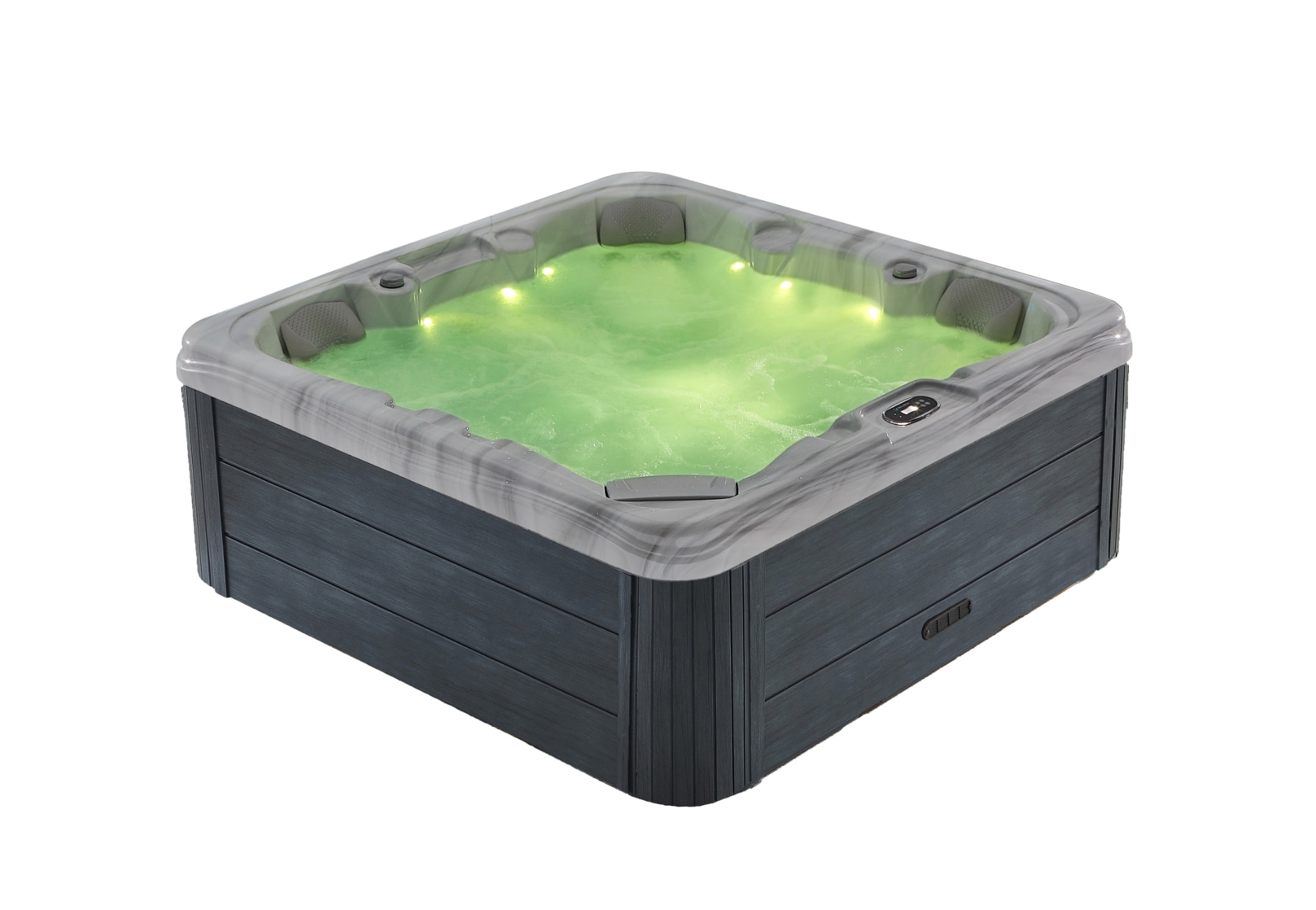 Xenflo Haven spa lit in soft lime green